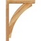 Ekena Millwork Thorton Block Rough Sawn Bracket w/ Offset Brace, Western Red Cedar, 4"W x 20"D x 28"H BKT0402X20X28THR05RWR - alternate 2